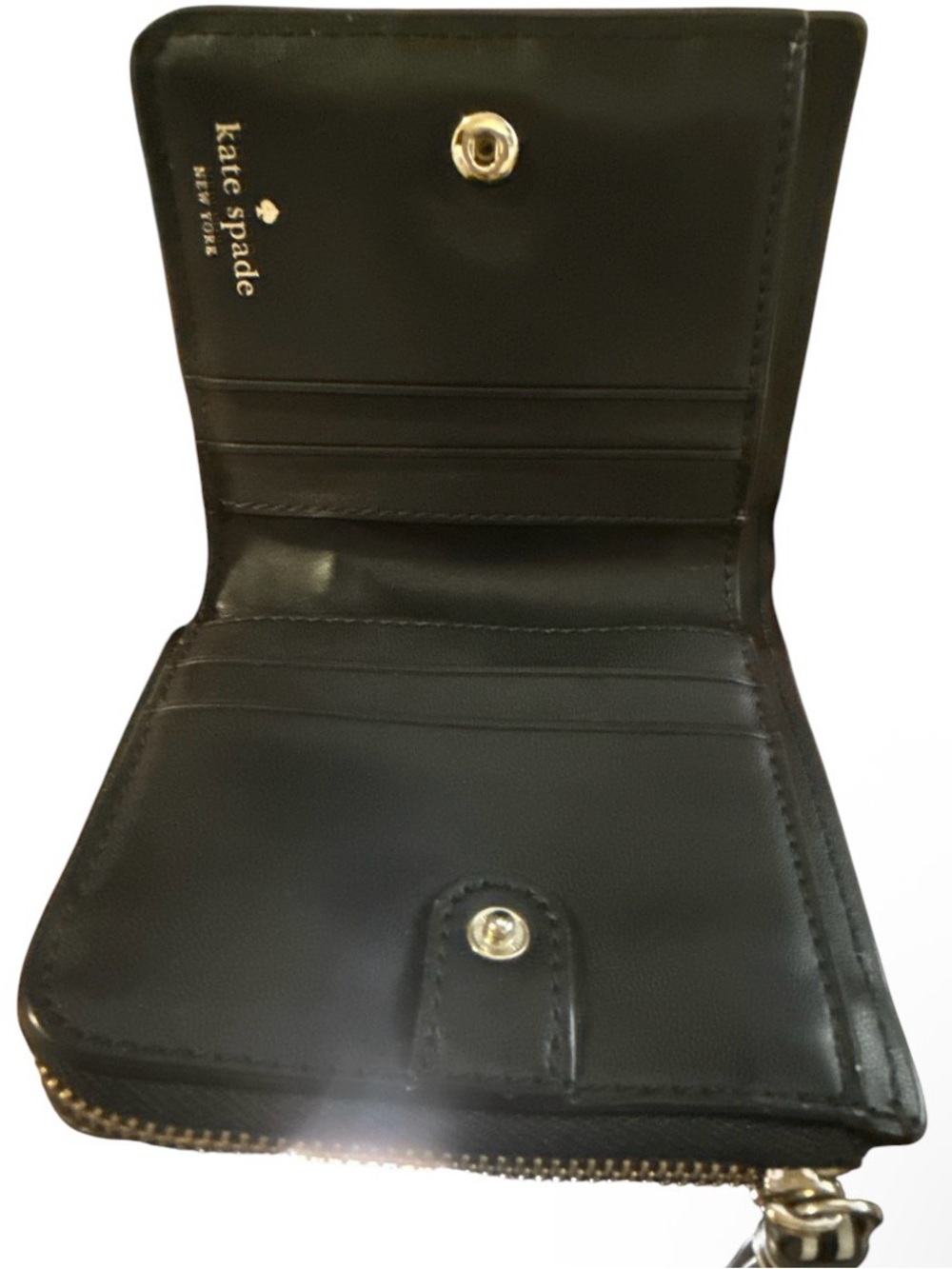Kate Spade New York Patterson Drive Painted Edge Small L-Zip Bifold Wallet